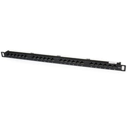 StarTech.com Tableau de connexion Cat5e 0,5U 24 ports - Tableau de connexion RJ45 Ethernet Cat5e 110 à montage en rack