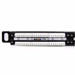 StarTech.com Tableau de connexion Cat5e 0,5U 24 ports - Tableau de connexion RJ45 Ethernet Cat5e 110 à montage en rack - Vue supplémentaire 5
