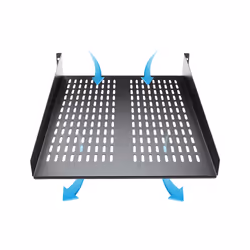 StarTech.com Etagère ventilée montée en rack 2U 22 pouces - Etagère d'armoire serveur fixe - 22 kg