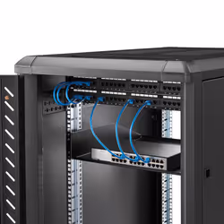 StarTech.com Étagère de racks de serveur 2U : étagère en porte-à-faux universelle montée en rack pour rack et armoire d'équipement réseau de 19&quot;. Acier robuste : supporte un poids de 56 kg. Tiroir profond de 18", noir