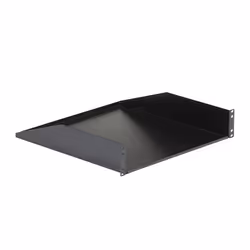 StarTech.com Étagère de racks de serveur 2U : étagère en porte-à-faux universelle montée en rack pour rack et armoire d'équipement réseau de 19&quot;. Acier robuste : supporte un poids de 56 kg. Tiroir profond de 18", noir