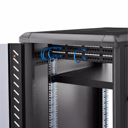 StarTech.com Étagère Réglable pour Montage en Rack Serveur 1U - 150 kg - Profondeur de Montage Réglable de 49,5 à 97,4cm Plateau Universel pour rack d'équipement AV/réseau 19" - Profondeur 69,8 cm