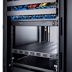 StarTech.com Étagère Réglable et Ventilée pour Montage en Rack de Serveur 1U - 150kg - Profondeur de Montage Réglable de 49,5 à 97,4cm Plateau Universel pour Rack d'Équipement AV/Réseau 19" - Profondeur 69,8cm - Vue supplémentaire 7