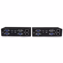 StarTech.com Switch Commutateur KVM USB VGA double 200m 2 x cable cat 5 - Extendeur de console