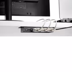 StarTech.com Hub adaptateur USB vers série DB9 RS232 4 ports – Montage sur rail DIN industriel et mural