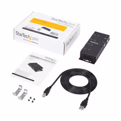 StarTech.com Hub adaptateur USB vers série DB9 RS232 4 ports – Montage sur rail DIN industriel et mural - Vue supplémentaire 7