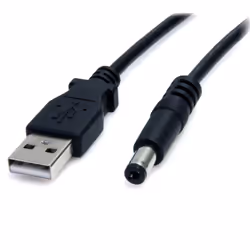 StarTech.com Câble d'alimentation USB vers connecteur annulaire de type M 5 V - 2 m, 2 m, USB, Barrel type M