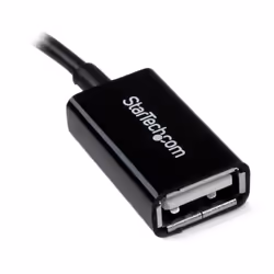 StarTech.com Câble adaptateur Micro USB vers USB Host OTG de 12cm - Mâle / Femelle - Noir - Vue supplémentaire 2