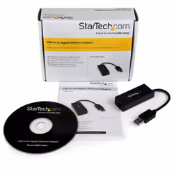 StarTech.com Adaptateur USB 3.0 vers Gigabit Ethernet pour Windows et Mac - Convertisseur Réseau 10/100/1000 NIC - Adaptateur Réseau USB vers RJ45 Gb pour Ordinateurs Portables et de Bureau - Alimenté par bus USB - Vue supplémentaire 6