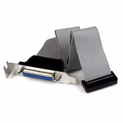StarTech.com Câble adaptateur de carte mère à faible encombrement avec port parallèle, 40 cm, avec support – DB25 (F) vers ID ...