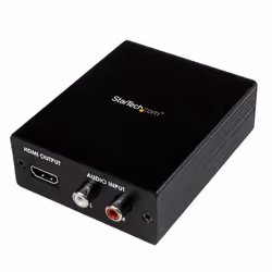 StarTech.com Convertisseur Vidéo Composante YPbPr (YUV) ou VGA et Audio vers HDMI - 1920x1200, Noir, 1920 x 1200 pixels, HDMI ...