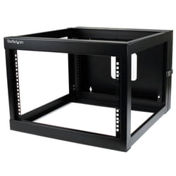 StarTech.com Rack Réseau Mural 6U à 4 Montants, Rack Serveur à Charnières 19" avec Profondeur de Montage 19.8", Rack de Données Mural pour IT/AV/Panneau de Patch/Equipement IT - Conforme TAA