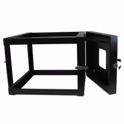 StarTech.com Rack Réseau Mural 6U à 4 Montants, Rack Serveur à Charnières 19" avec Profondeur de Montage 19.8", Rack de Données Mural pour IT/AV/Panneau de Patch/Equipement IT - Conforme TAA