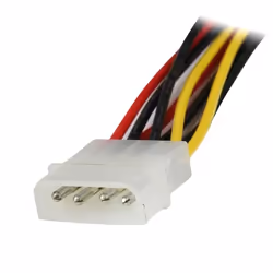 StarTech.com Câble adaptateur d'alimentation interne LP4 (4 broches) - Mâle vers 2x SATA femelle - 30 cm