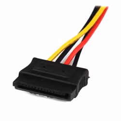 StarTech.com Câble adaptateur d'alimentation interne LP4 (4 broches) - Mâle vers 2x SATA femelle - 30 cm
