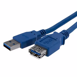 StarTech.com Câble d'extension bleu SuperSpeed USB 3.0 A vers A 1 m - M/F, 1 m, USB A, USB A, USB 3.2 Gen 1 (3.1 Gen 1), 5000 ...