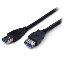StarTech.com Câble d'extension noir SuperSpeed USB 3.0 A vers A 1 m - M/F, 1 m, USB A, USB A, USB 3.2 Gen 1 (3.1 Gen 1), 5000 ...