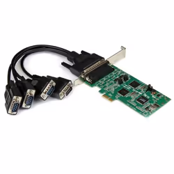 StarTech.com Carte PCI Express Série 4 ports - 2x RS232 et 2x RS422 / RS485, PCIe, Série, RS-232/422/485, SystemBase SB16C105 ...