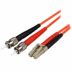 StarTech.com Câble Réseau - Jarretière Fibre Optique Duplex Multimode 50/125 OM2 LC - ST - LSZH - 5 m, 5 m, OM2, LC, ST