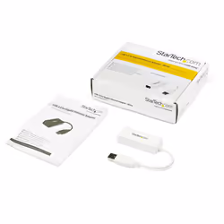 StarTech.com Adaptateur réseau USB 3.0 vers Gigabit Ethernet NIC - 10/100/1000 Mb/s - M/F - Blanc - Vue supplémentaire 5