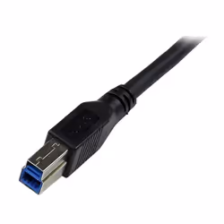 StarTech.com Câble USB 3.0 SuperSpeed A vers B coudé à angle droit 1 m - M/M - Noir - Vue supplémentaire 4
