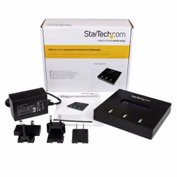 StarTech.com Duplicateur et Effaceur Autonome de 1 à 2 clés USB, Copieur de Plusieurs Clés USB, Copie Système et Fichier et Secteur par Secteur, 1,5 Go/min, Effacement en 3 Passes, Affichage LCD - Vue supplémentaire 7