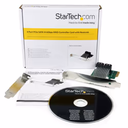 StarTech.com Carte Contrôleur RAID PCI Express 2.0 SATA III 6Gbps à 4 ports avec HyperDuo SSD Tiering - Adaptateur Contrôleur PCIe SATA 3 - Vue supplémentaire 5