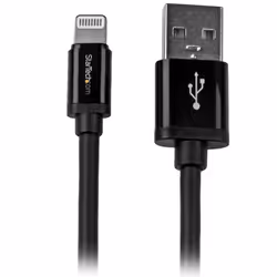 StarTech.com Câble Apple Lightning vers USB pour iPhone, iPod, iPad - 2 m Noir, 2 m, Lightning, USB A, Mâle, Mâle, Noir