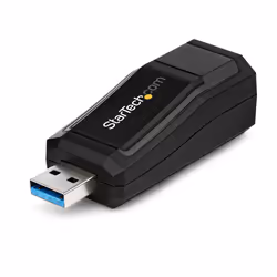 StarTech.com Adaptateur Réseau USB 3.0 vers RJ45 Gigabit Ethernet - 10/100/1000Mbps - Noir, Avec fil, USB, Ethernet, 1000 Mbi ...