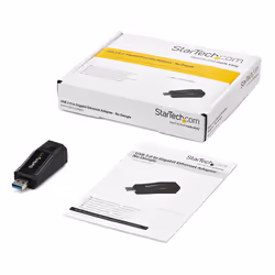 StarTech.com Adaptateur Réseau USB 3.0 vers RJ45 Gigabit Ethernet - 10/100/1000Mbps - Noir - Vue supplémentaire 4