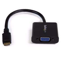 StarTech.com Adaptateur convertisseur Mini HDMI vers VGA pour caméra numérique à images fixes ou vidéo - 1920 x 1080, 0,203 m ...