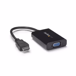StarTech.com Câble adaptateur / Convertisseur HDMI vers VGA avec audio - Mâle / Femelle - Noir, 1920 x 1080 pixels, 720p, 108 ...