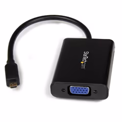 StarTech.com Câble Adaptateur Micro HDMI vers VGA avec Audio - Convertisseur Micro HDMI (M) vers VGA (F), 1920 x 1080 pixels, ...