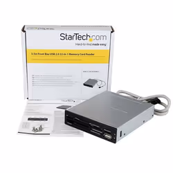 StarTech.com Lecteur de cartes mémoire interne de 3,5 pouces avec port USB 2.0 - Multicartes 22-en-1 - Noir - Vue supplémentaire 4