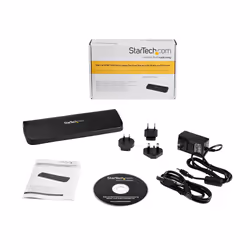 StarTech.com Station d'Accueil pour Ordinateur Portable USB 3.0 à Double Écran avec HDMI/DVI/VGA, Hub USB-A 3x, GbE, Audio, Docking Station Universelle Type-A pour Windows/macOS/ChromeOS - Conforme TAA - Vue supplémentaire 6