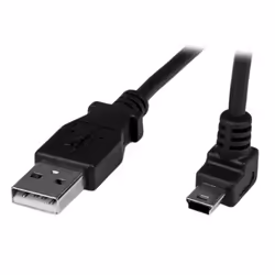 StarTech.com Câble Mini USB 1 m - A vers Mini B coudé 90° vers le haut, 1 m, USB A, Mini-USB B, USB 2.0, Mâle/Mâle, Noir
