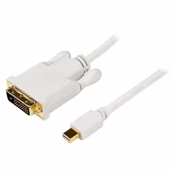 StarTech.com Adaptateur Mini DisplayPort vers DVI - Câble Mini DP / DVI-D 1080p / 1920x1200 - Blanc 1,8 m, 1,8 m, mini Displa ...