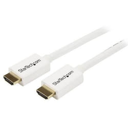 StarTech.com Câble HDMI CL3 avec Ethernet - 3m - Câble Ultra HDMI Mural - Cordon HDMI Haut Débit 4K 30Hz UHD - 10.2 Gbps - Câble Vidéo/Affichage HDMI 1.4 - 30AWG - Blanc