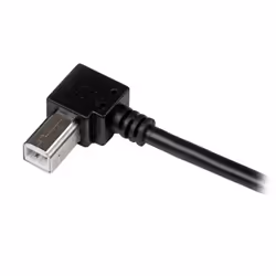 StarTech.com Câble USB 2.0 A vers USB B Coudé à droite Mâle / Mâle pour imprimante - 2 m - Noir - Vue supplémentaire 4