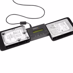 StarTech.com Duplicateur et Effaceur de Disque Dur Autonome 1:1, Cloneur et Effaceur de Disque SATA HDD/SSD, Écran LCD, Conforme TAA, Indépendant du Système d'Exploitation - Vue supplémentaire 4