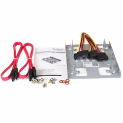 StarTech.com Kit de Montage pour 2 Disques Durs 2,5" SATA dans Baie 3,5" - Vue supplémentaire 6