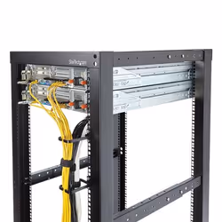 StarTech.com Anneau Métallique Gestion de Câbles Vertical pour Racks de Serveur 1U - 5,7 cm x 10 cm - Vue supplémentaire 4
