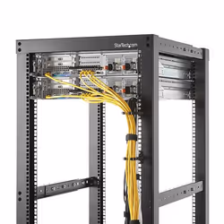 StarTech.com Anneau Métallique Gestion de Câbles Vertical pour Racks de Serveur 1U - 4,5 cm x 10 cm