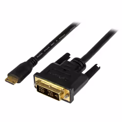 StarTech.com Câble Mini HDMI vers DVI de 2m - Câble DVI-D vers HDMI (1920x1200p) - Mini HDMI Mâle 19 Broches vers DVI-D Mâle  ...