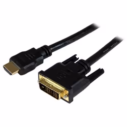 StarTech.com Câble HDMI vers DVI-D M/M 1,5 m - Cordon HDMI vers DVI-D Mâle / Mâle 1,5 Mètres, 1,5 m, HDMI, DVI-D, Mâle, Mâle, ...