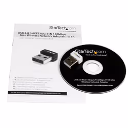 StarTech.com Mini Clé USB Sans Fil N 150 Mbps - Adaptateur USB WiFi 802.11n/g 1T1R - Blanc
