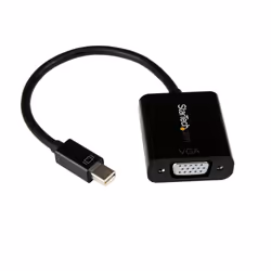StarTech.com Adaptateur Mini DisplayPort 1.2 vers VGA - Convertisseur Mini DP vers VGA 1920 x 1200 - Noir, 0,18 m, Mini Displ ...