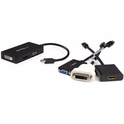 StarTech.com Adaptateur de voyage Mini DisplayPort vers VGA / DVI / HDMI - Convertisseur vidéo 3-en-1 - Vue supplémentaire 5