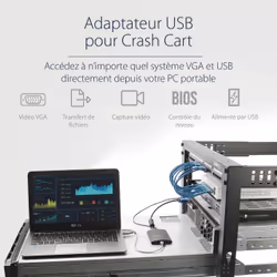 StarTech.com Adaptateur Crash Cart USB - Adaptateur Crash Cart KVM USB pour Ordinateur Portable - Crash Cart de Salle de Serveurs - Datacenter Crash Cart - Crash Cart Informatique - Vue supplémentaire 10