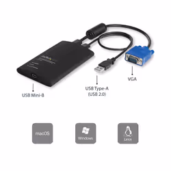 StarTech.com Adaptateur Crash Cart USB - Adaptateur Crash Cart KVM USB pour Ordinateur Portable - Crash Cart de Salle de Serveurs - Datacenter Crash Cart - Crash Cart Informatique - Vue supplémentaire 7